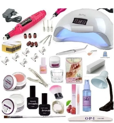 Kit Unha Gel Completo Fibra