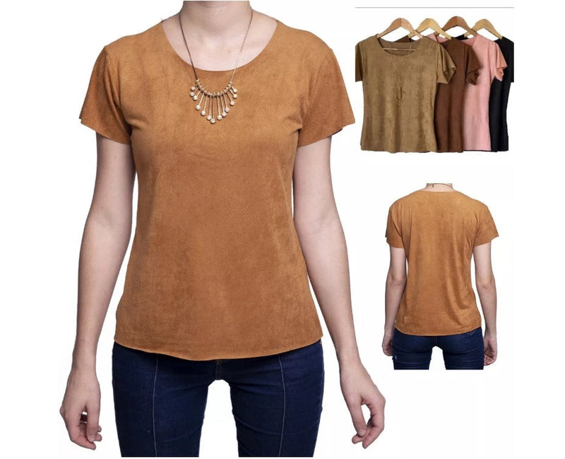 Blusinha basica T-Shirts Suede